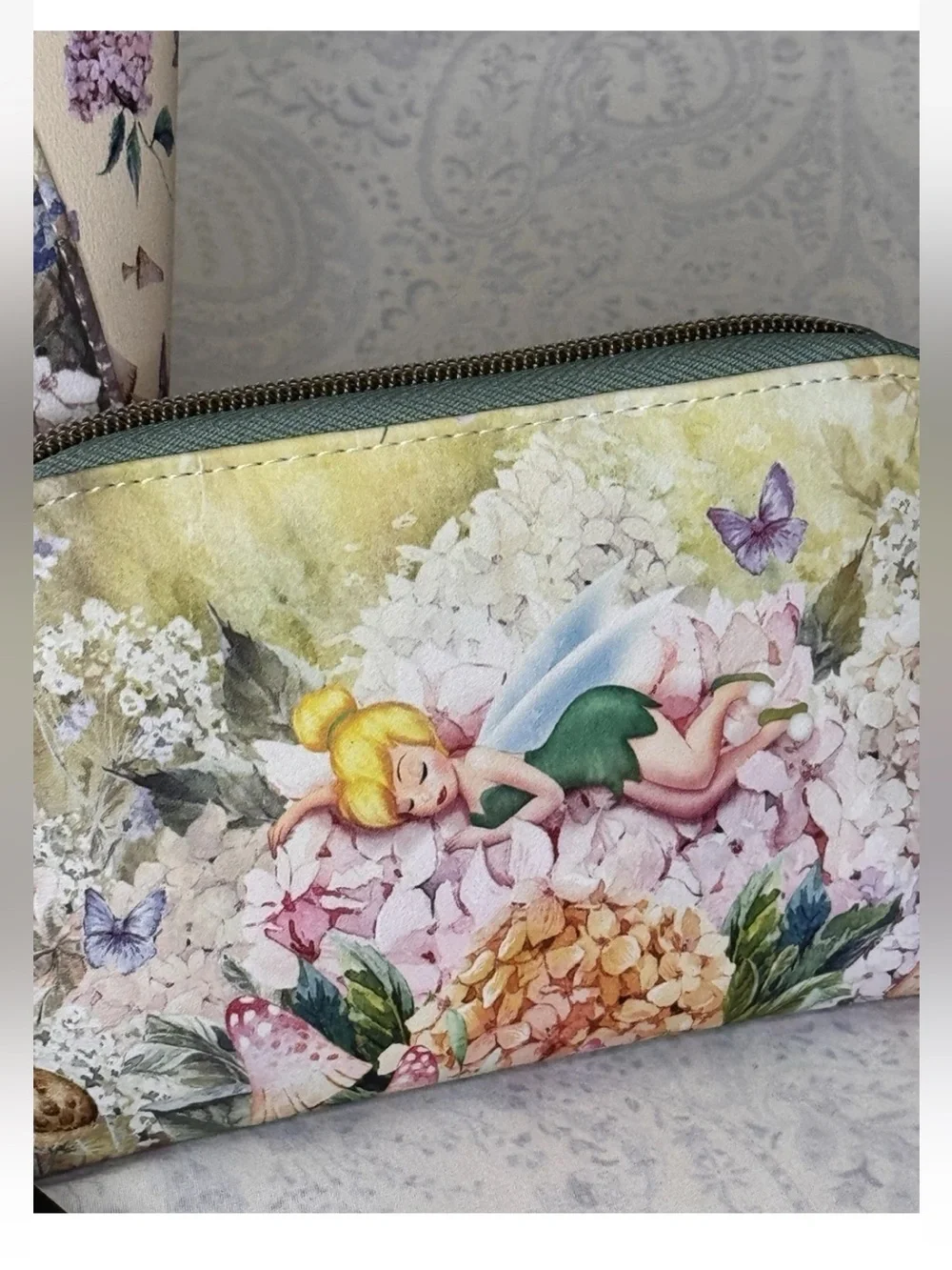 Loungefly Tinkerbell Flower Nap Satchel & Wallet